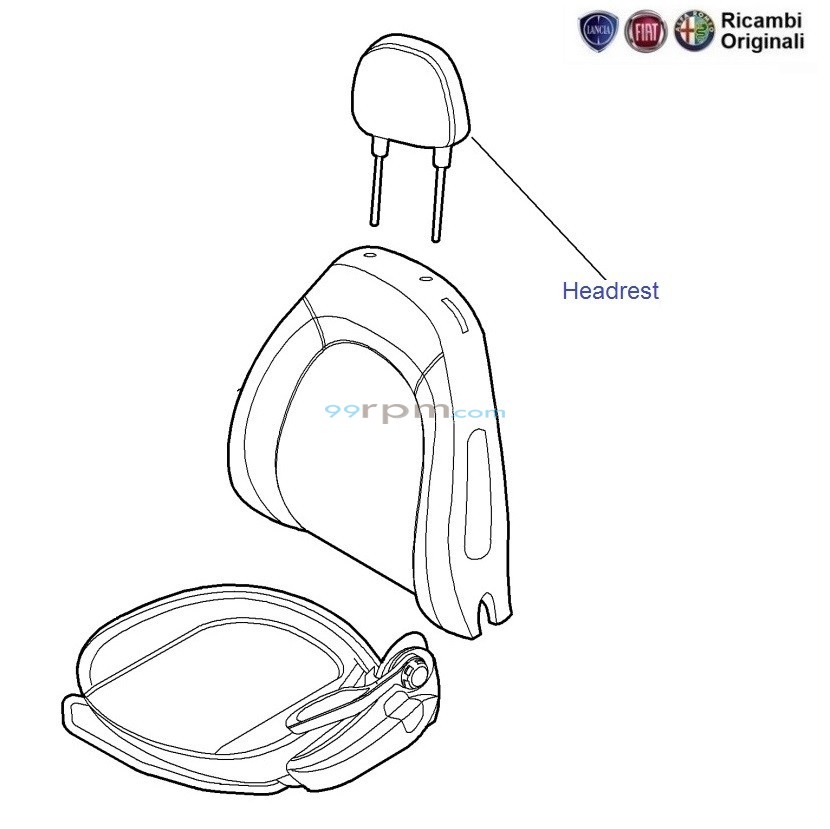 FIAT Linea Headrest of Front Seat