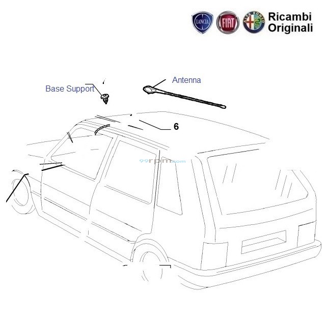 FIAT Uno Radio Antenna