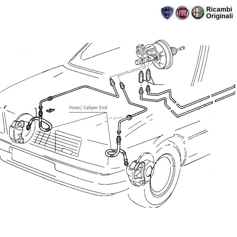 Fiat Uno 1.2 Brake Hoses