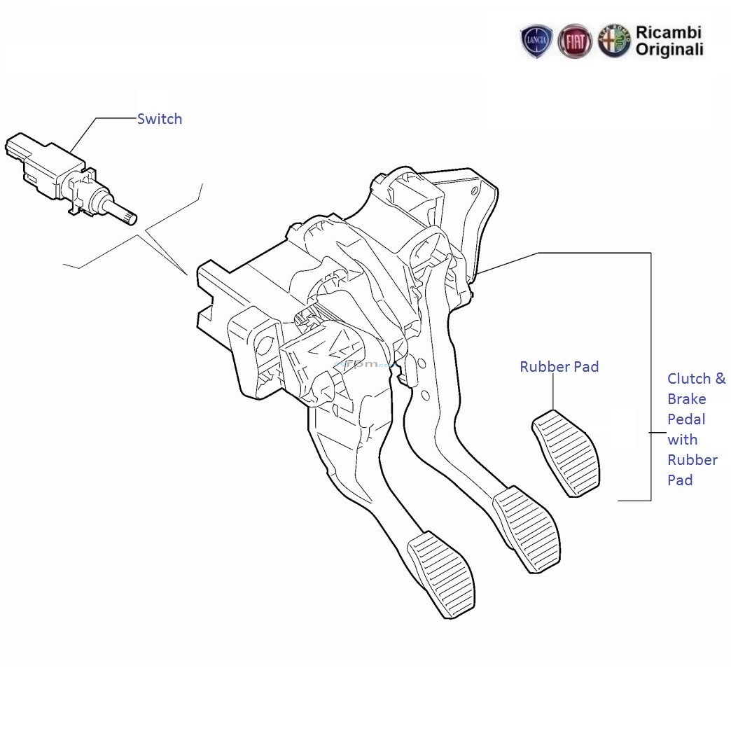 FIAT Punto 1.3 MJD diesel Clutch & Brake Pedal
