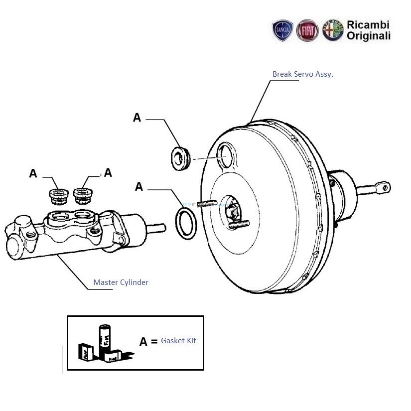 Fiat Palio Stile Components Brake Booster