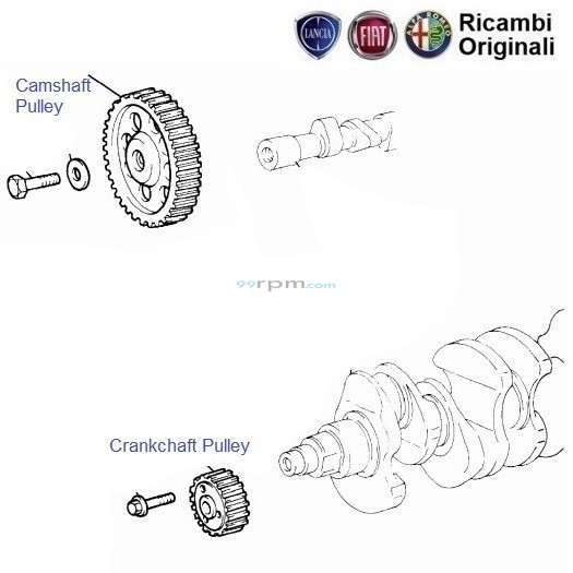 Fiat Palio 1.2 Crankshaft & Camshaft Pulleys