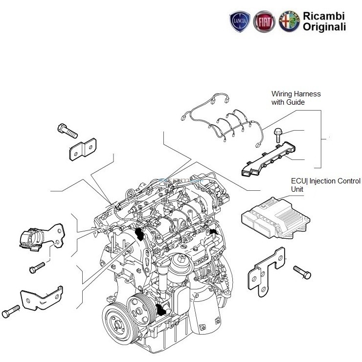 Fiat Grande Punto 1.3 MJD Diesel: Engine ECU & Wiring Harness