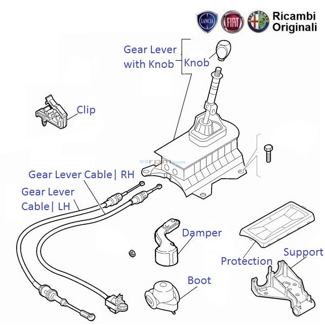 FIAT Linea 1.3 MJD Gear Lever & Control