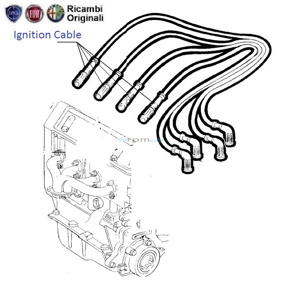 Fiat Linea 1.4 FIRE Spark Plug/ Ignition Cables