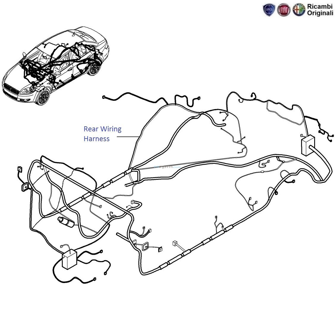 FIAT Linea: Rear Wiring Harness