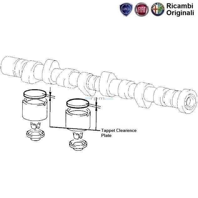 FIAT Palio 1.2 Tappet Gap/ Clearance Plates