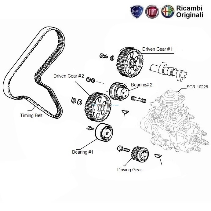 Timing Belt & Pulleys FIAT Uno 1.7 Diesel