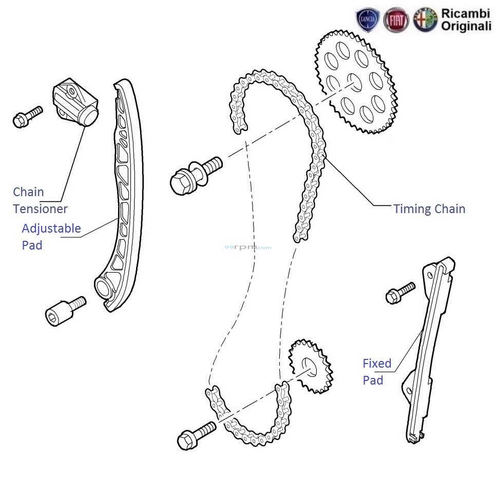 FIAT Linea 1.3 MJD Timing Chain