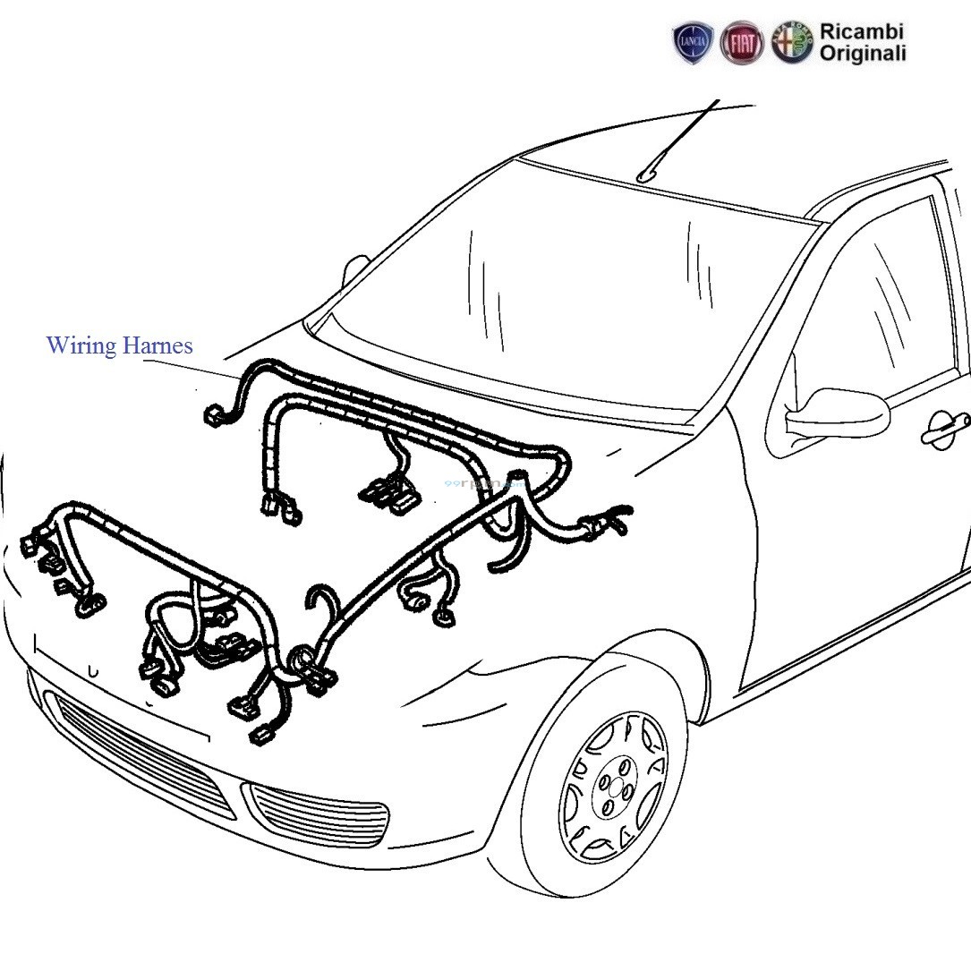 Fiat Palio Stile 1.3 MJD: Front Wiring Harness