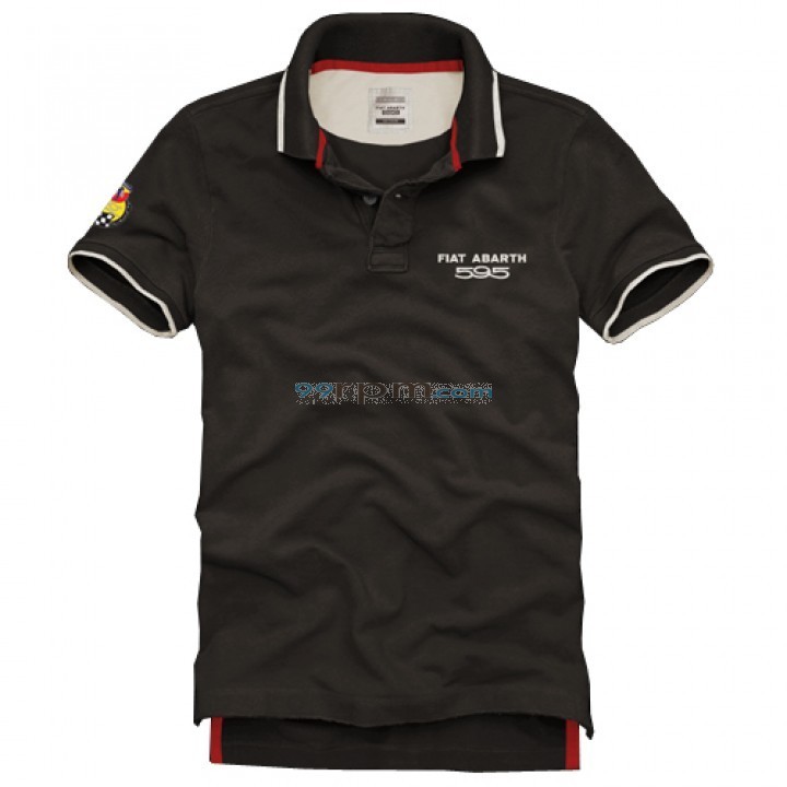 FIAT ABARTH POLO T Shirt 595 MAN in Brown Color