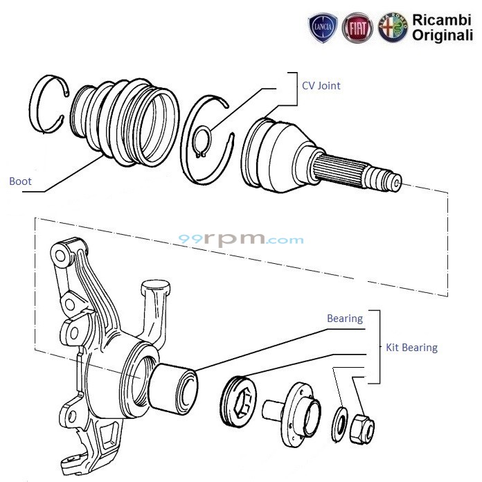Fiat Uno 1.0 Petro CV Joint