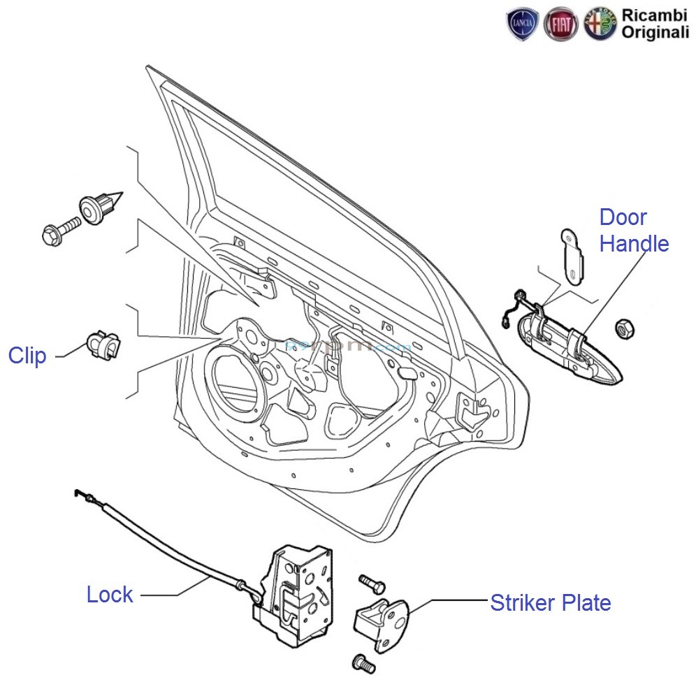Fiat linea lock set price hotsell