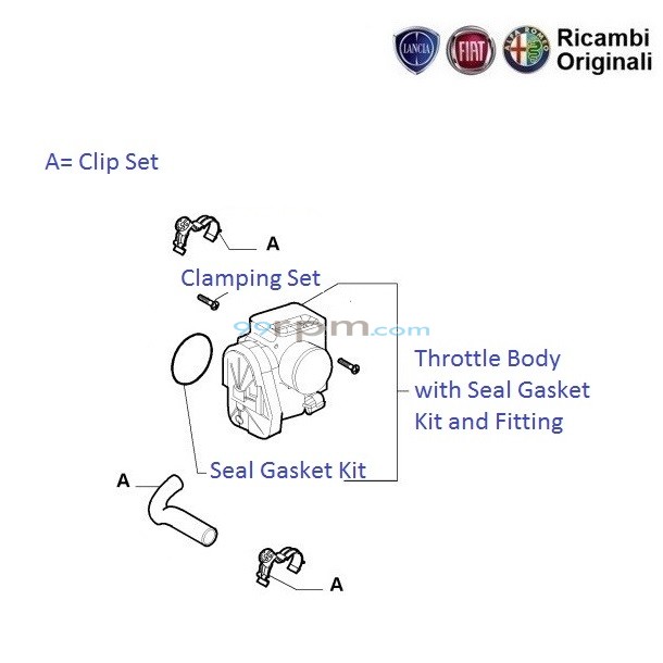 Fiat Punto 1.4 Fire Petrol Throttle Body