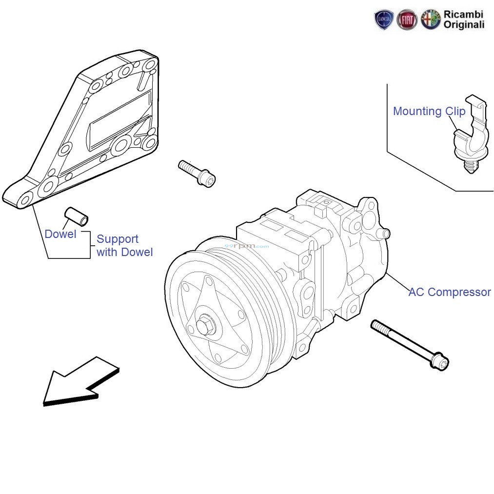 FIAT Linea 1.3 MJD AC Compressor