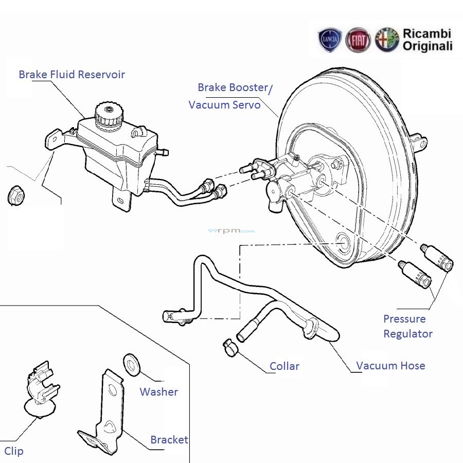 Fiat punto brake shop booster pressure sensor