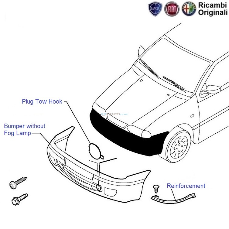 Fiat palio outlet front bumper