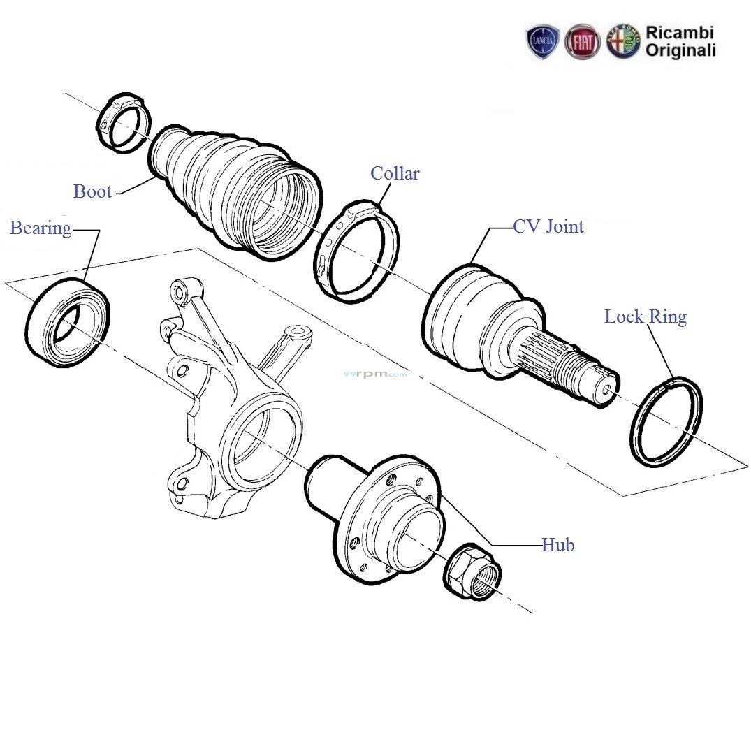 Fiat uno inner hotsell cv joint price