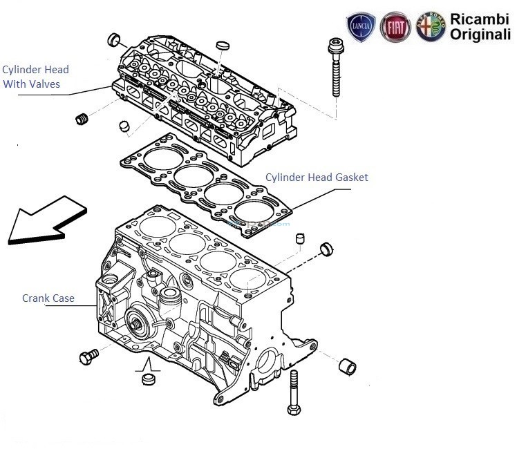 Fiat palio 1.6 16v hot sale cylinder head
