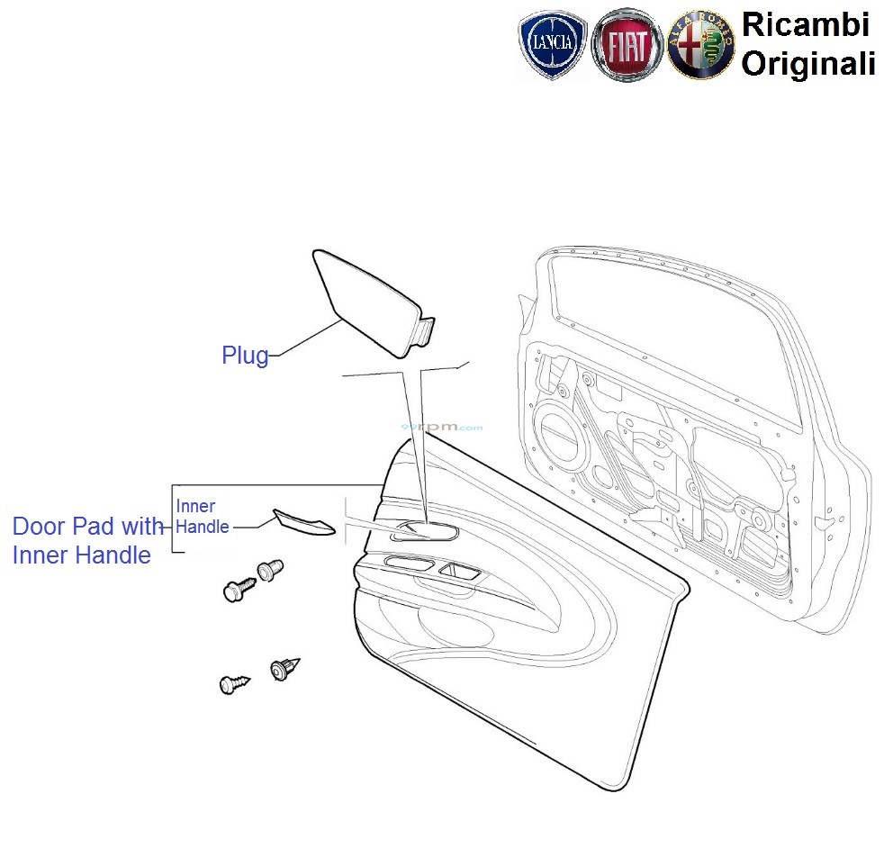 FIAT Linea Door Pad and Inner Handle