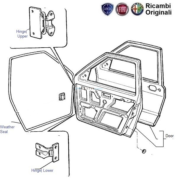 Fiat Uno 1 2 Front Rh Door Weather Seal Rubber