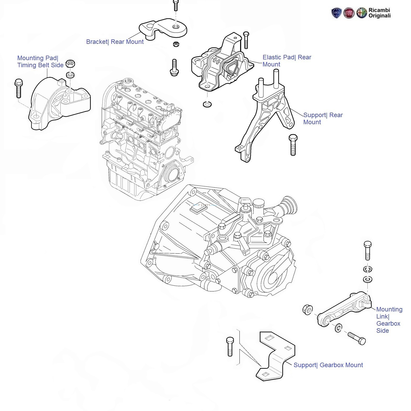 Fiat linea 2025 engine mounting price