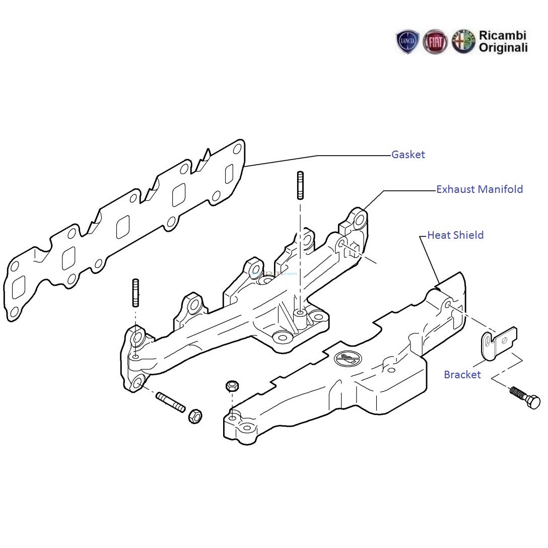 Fiat punto top exhaust bracket