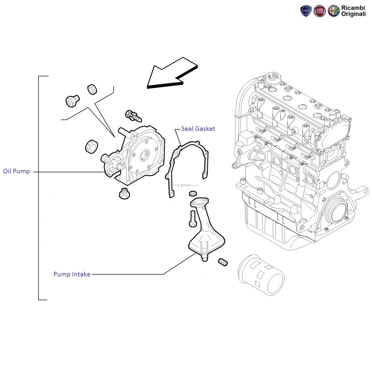 FIAT Grande Punto 1.4 FIRE Oil Pump