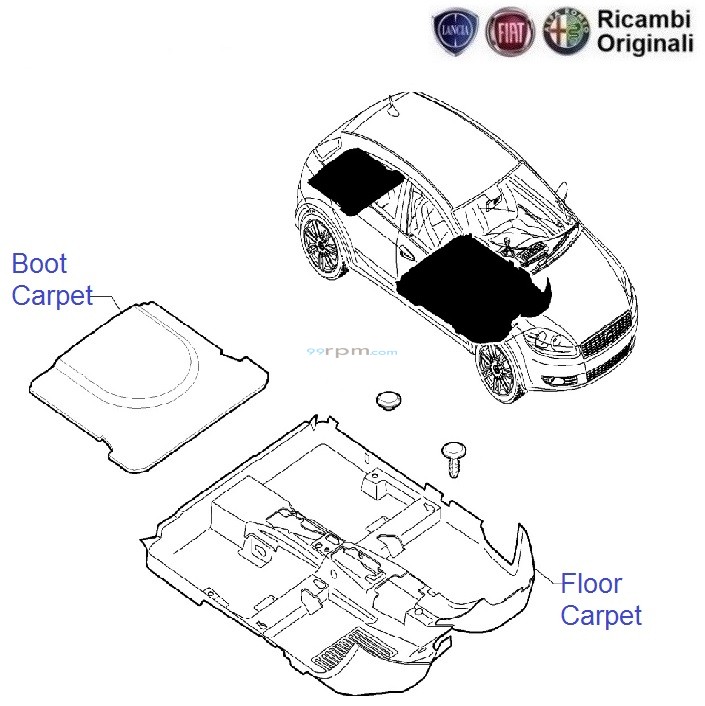 Fiat grande punto shop floor mats