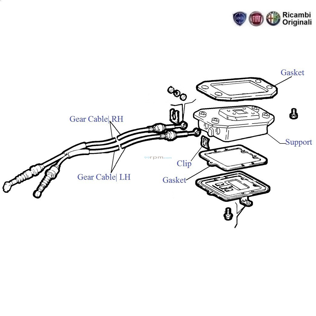 Gear Cable Transmission FIAT Parts