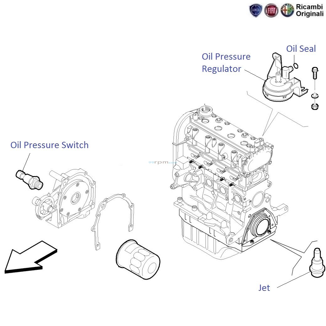 Fiat Linea 1 4 Fire Petrol Oil Pressure Switch Regulator