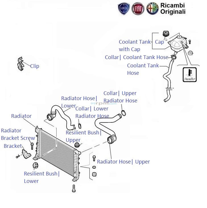 Fiat linea shop coolant tank