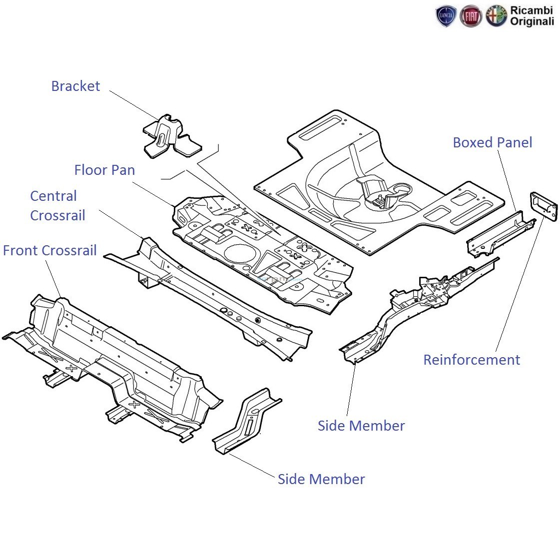 FIAT Linea Rear Floor Pan