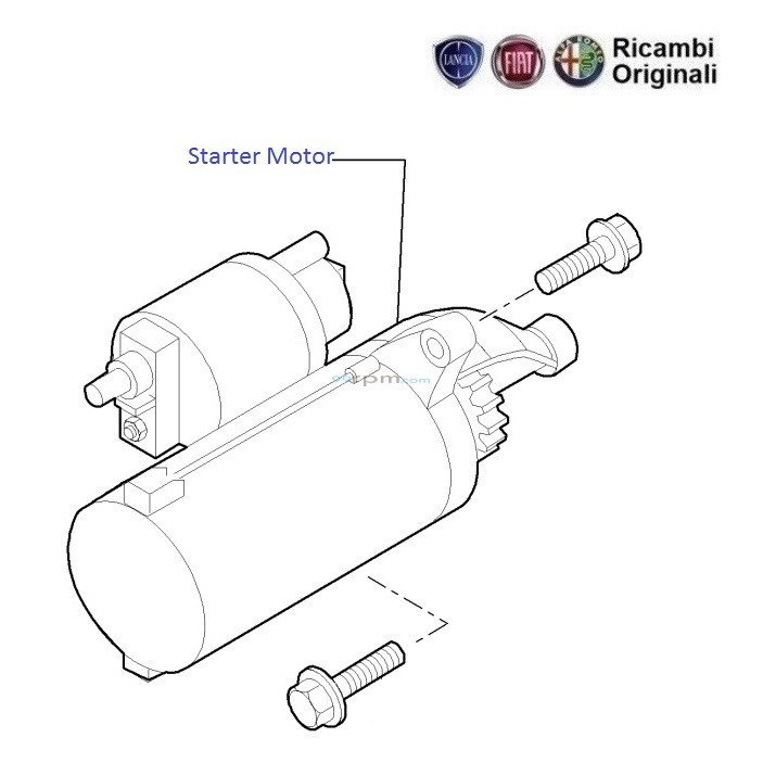 Fiat punto starter motor clearance replacement