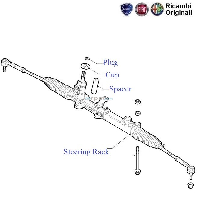 Fiat Punto Steering Rack Pinion Assembly