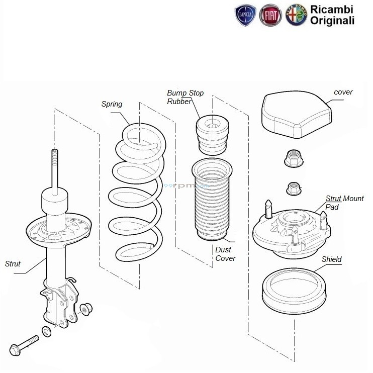 Fiat punto front coil outlet spring replacement cost