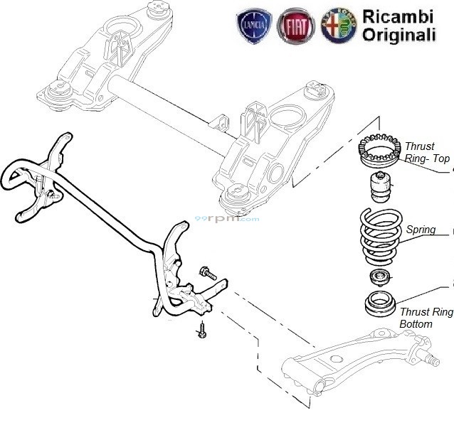 Fiat 500 deals rear springs
