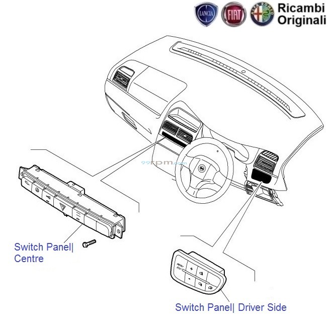 Fiat punto hot sale dashboard parts