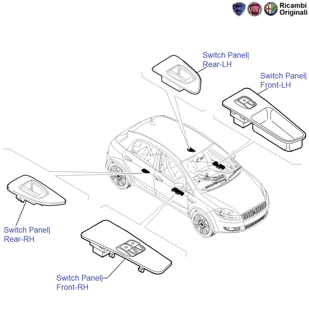 Fiat punto spare shop parts price list