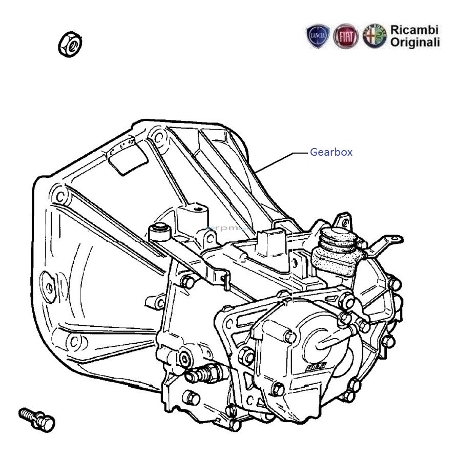 Fiat shop gearbox parts