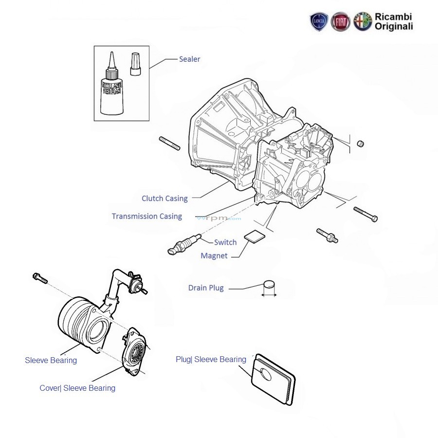 FIAT Linea 1.4 TJet Petrol Transmission Casing