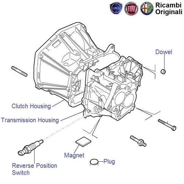 Fiat shop gearbox parts