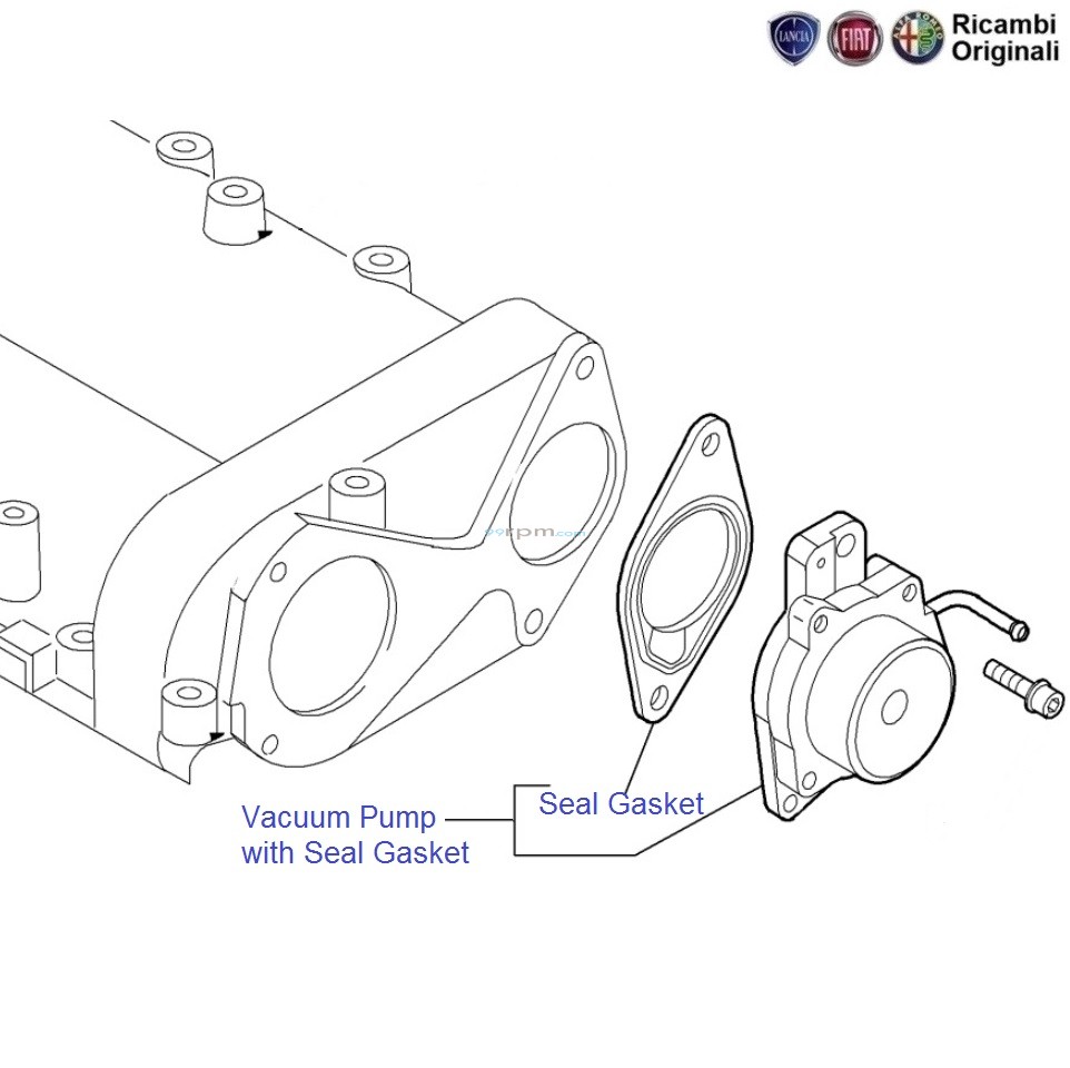 Fiat 500 sales vacuum pump gasket