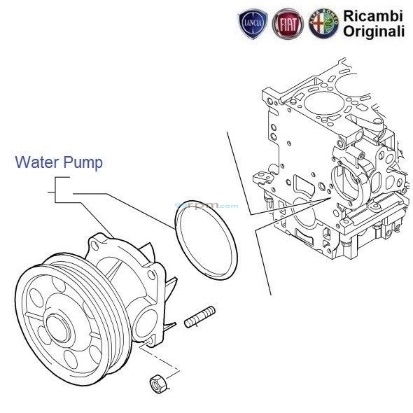 Fiat linea cheap water pump price