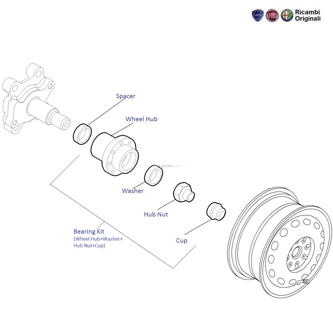 Fiat punto wheel clearance bearing
