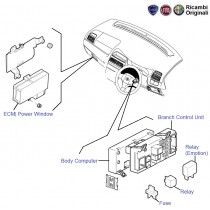 Fiat linea power outlet window control unit