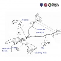 Fiat punto new arrivals handbrake cable