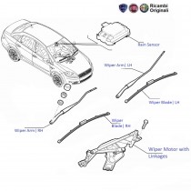 Fiat linea wiper motor top