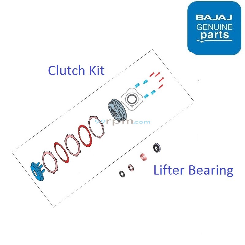 Bajaj V15 Clutch Kit
