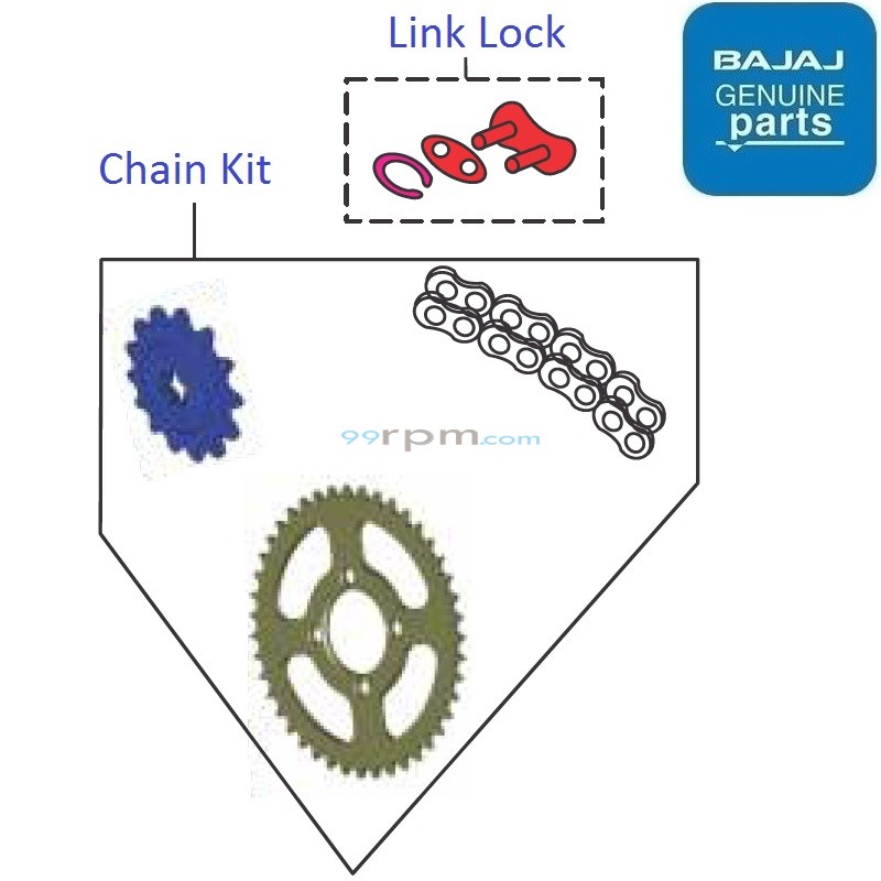 Platina 110 HGear (BS6, 202021) Chain Sprocket Kit